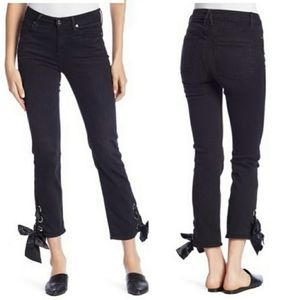 Good American Straight Leg Ankle Lace-up